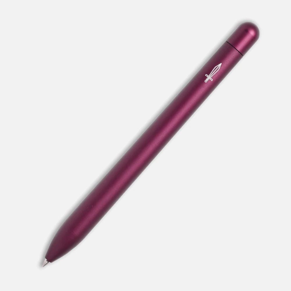NWT BARONFIG Squire Stainless Steel Rollerball Pen - Fig Wine